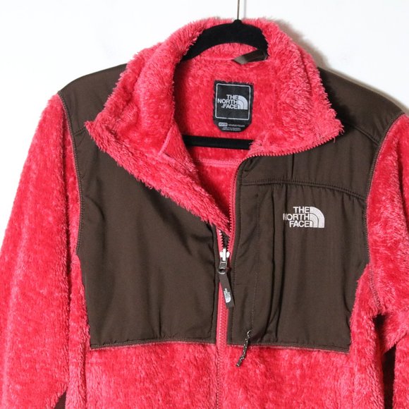 The North Face Womens XS Pink Brown Denali Fleece Polartec Zip Up Soft Jacket - Picture 2 of 8